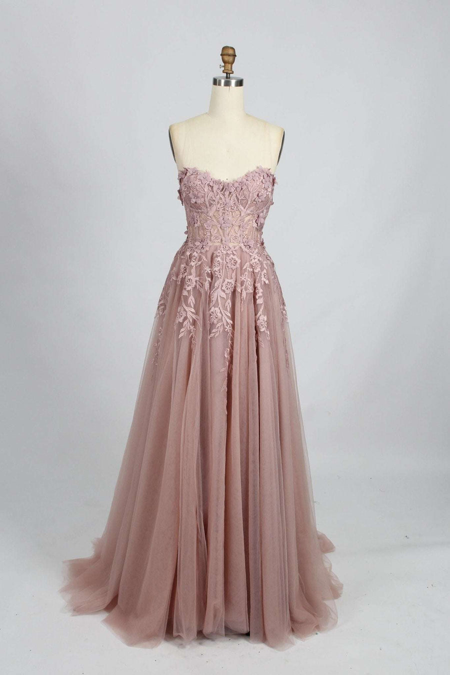 Blush Corset Top Tulle Dress
