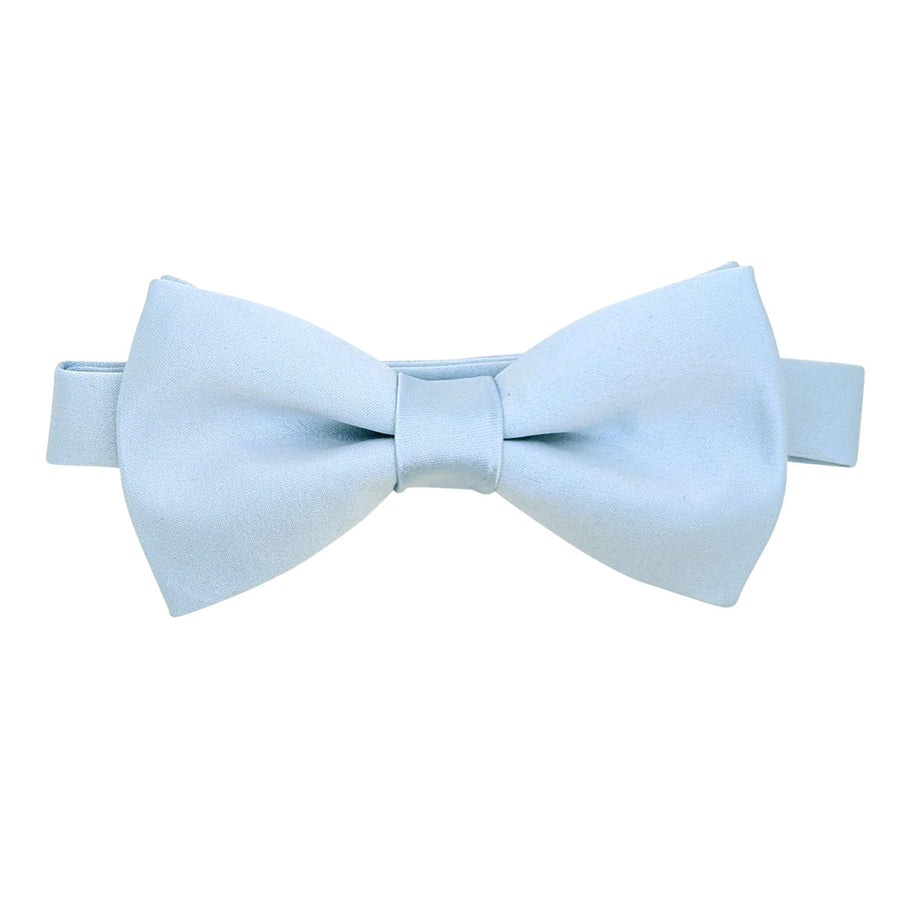 Light Blue Bow Tie - Wedding Accessory | Handmade, Adjustable necktie in soft pastel blue, ideal for formal events and groomsmen attire.