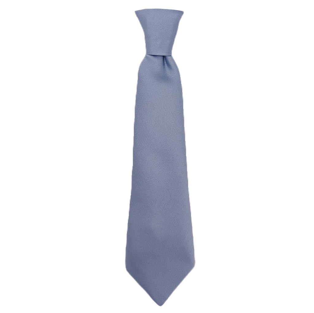 Smokey Blue Boys Tie in a classic knot, perfect for weddings. Handmade children's necktie available in various sizes and over 500 color options.