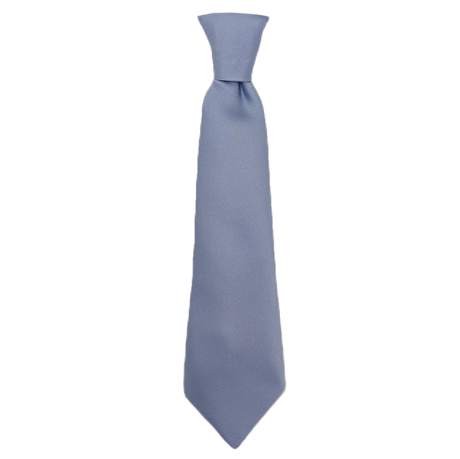 Smokey Blue Boys Tie in a classic knot, perfect for weddings. Handmade children's necktie available in various sizes and over 500 color options.