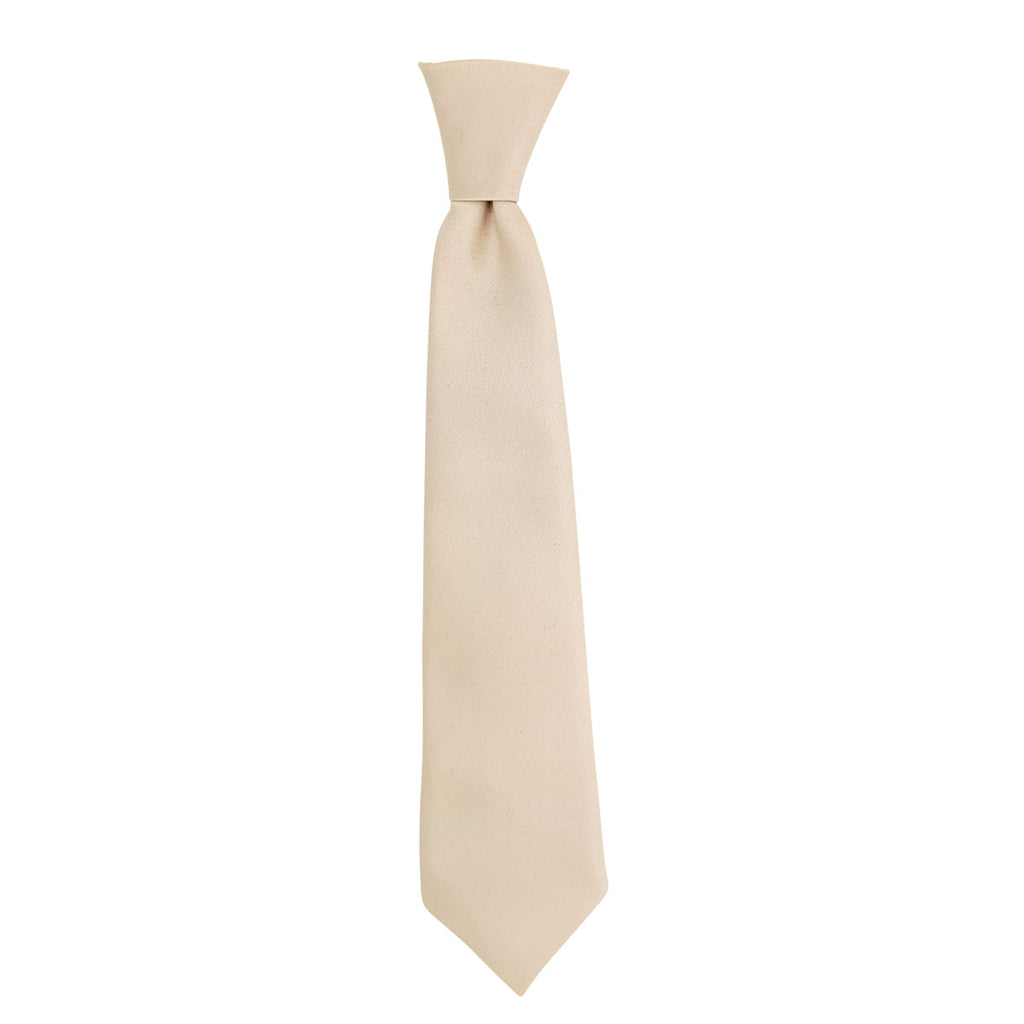Antique Champagne Boys Wedding Tie in a pre-tied knot, ideal for ages 5-12. Handmade and perfect for formal children's outfits and special events.