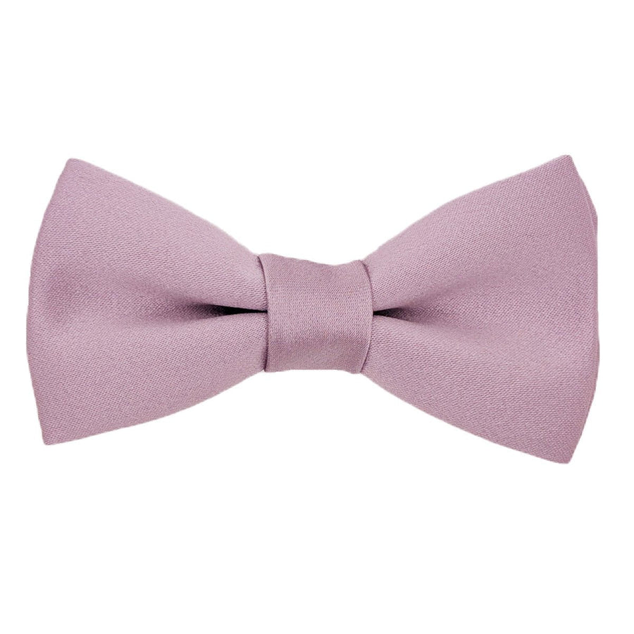 Lavender Frost Boys Bow Tie in pre-tied version, made from 100% polyester. A stylish accessory for kids' formalwear and special occasions.