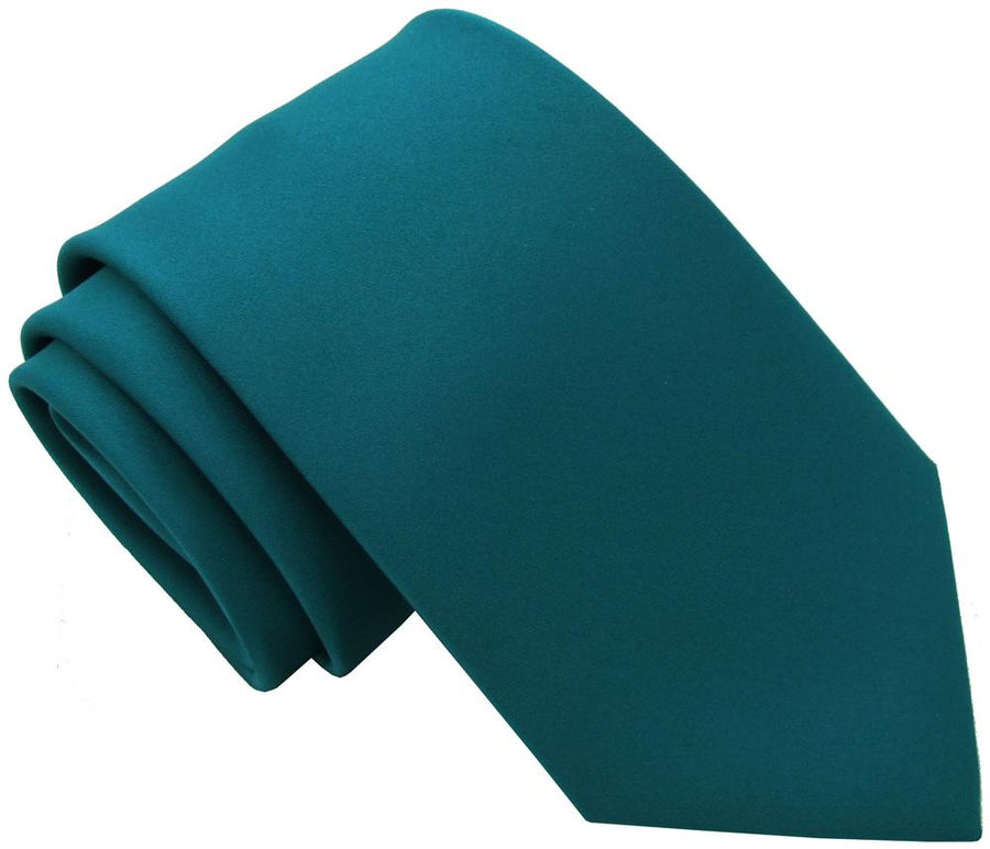 Peacock Boys Tie in rich teal color, 100% polyester, perfect for formal childrenswear. Available in self-tie and elasticated sizes.