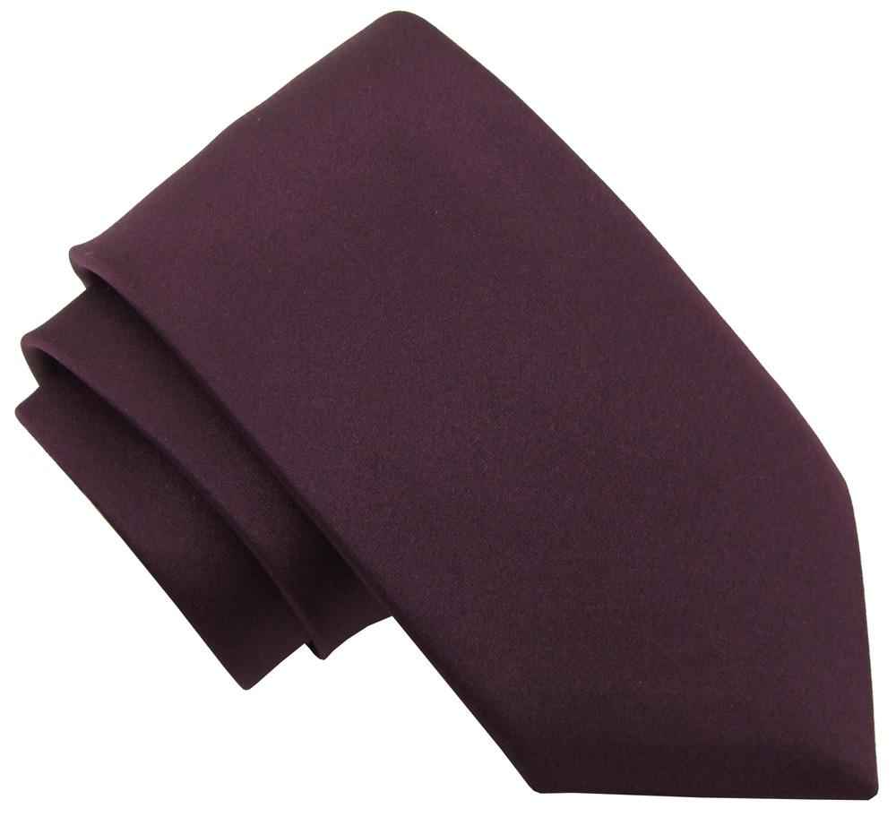 Plum boys tie in rich polyester fabric, ideal for formalwear. Available in self tie and elasticated styles for ages under 12.