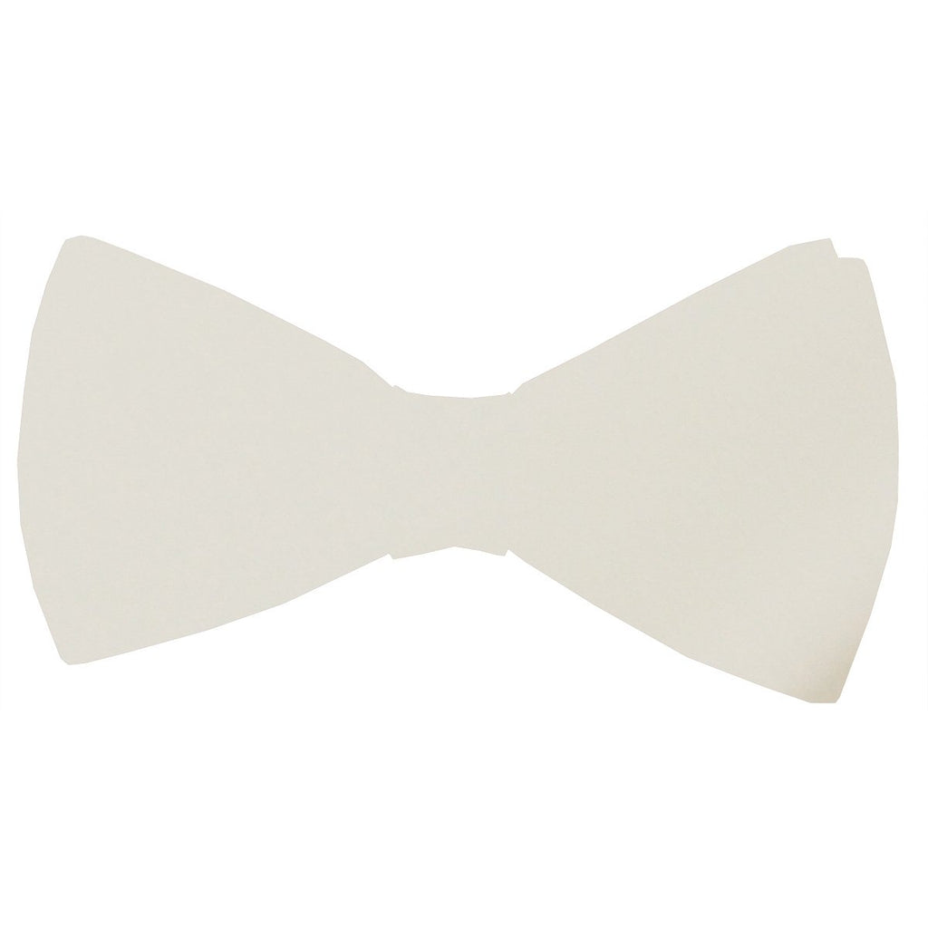 Snowdrop Ivory Bow Tie for weddings, handmade in the UK with an adjustable neck. Elegant choice from the Ivory Wedding Bow Ties collection.