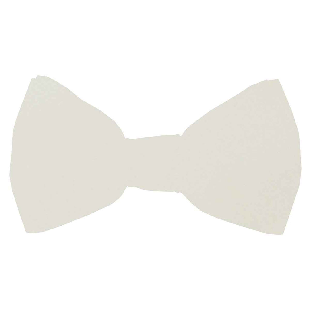 Snowdrop Boys Bow Tie in ivory, pre-tied and designed for children aged 4-12. Ideal for weddings and formal events.