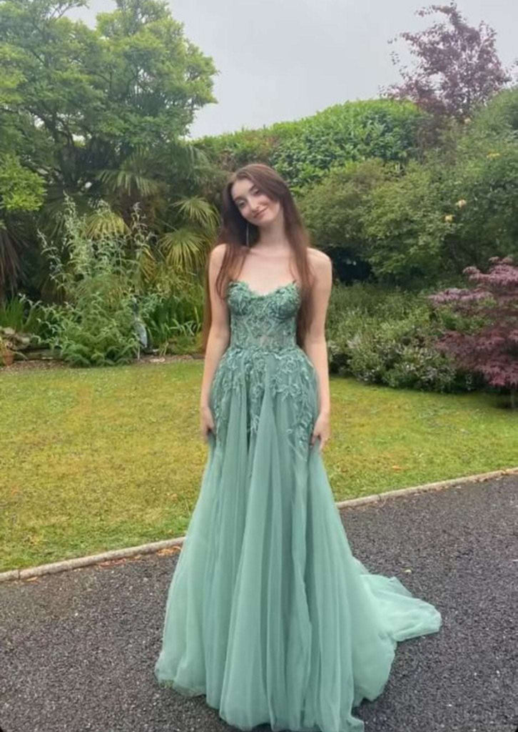 Sage Green YLONA Corset Top Tulle Dress - Cargo Clothing