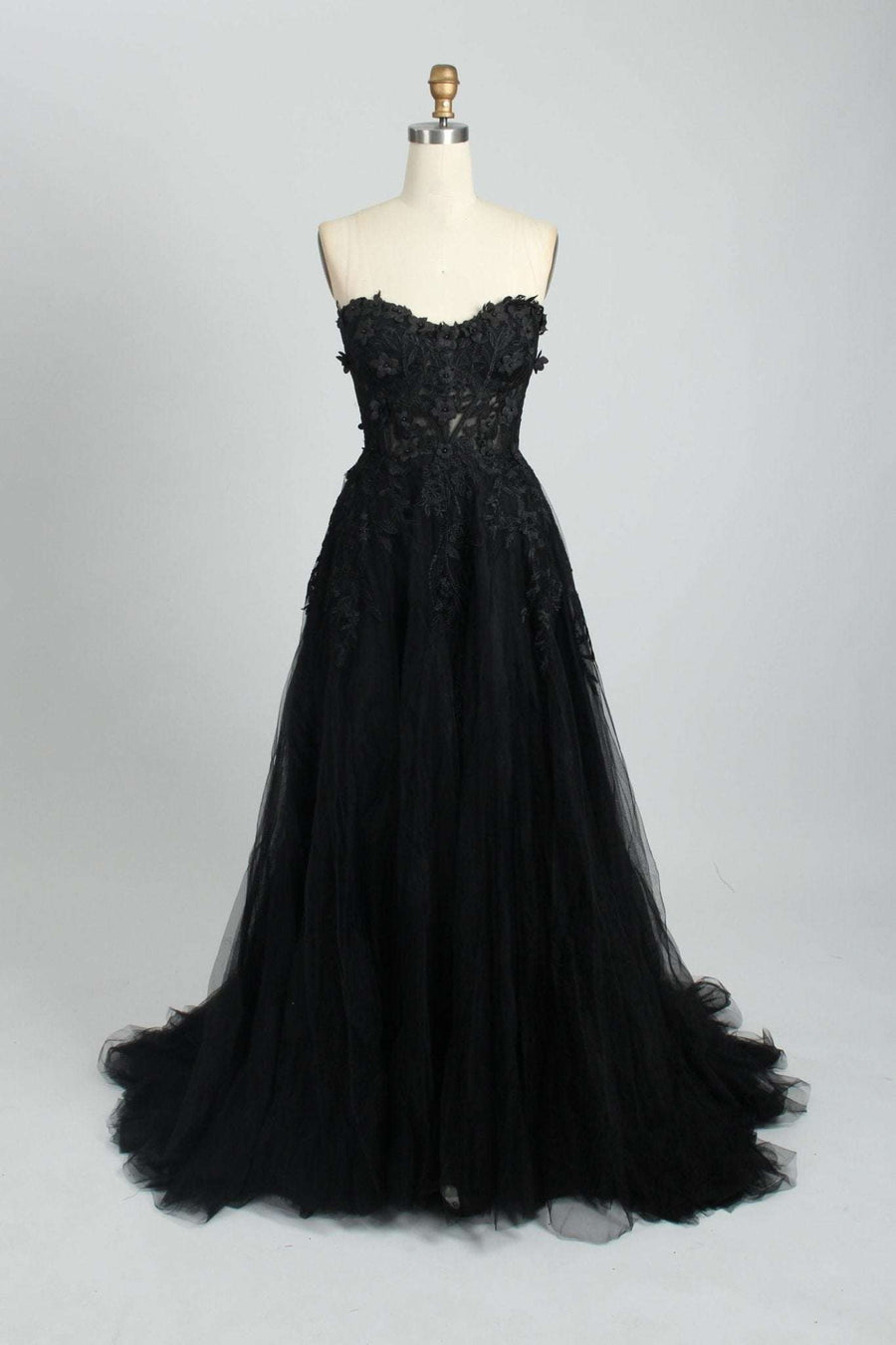 Black Corset ballgown