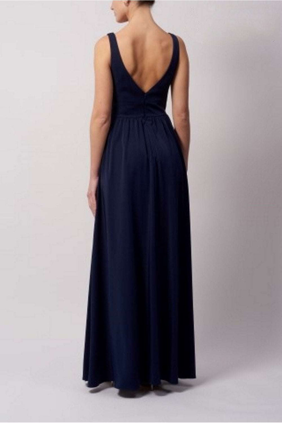NAVY MC191020 Satin Band Ball Gown - Cargo Clothing