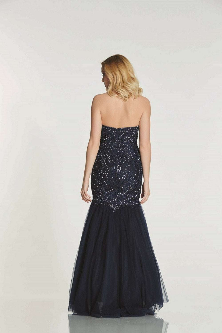 Navy Mermaid Fishtail dress - Blondie - Cargo Clothing