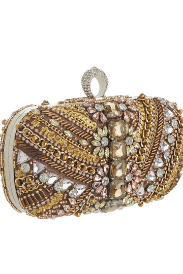 Stone CB950 Heavy beads evening clutch bag - Cargo Clothing